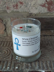 White Christmas Candle